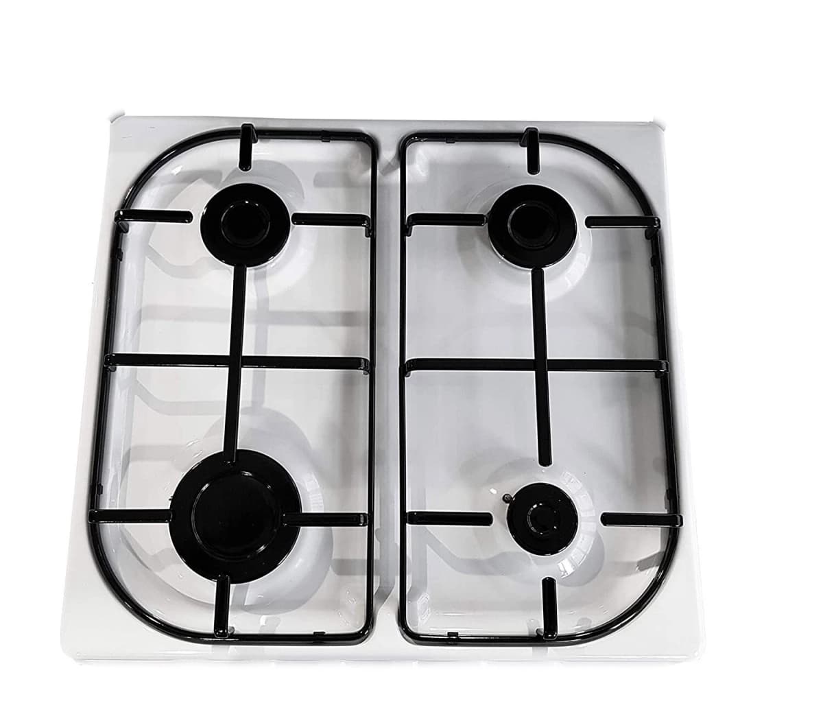 Cucina LAREL 4 Fuochi 50×50 Forno elettr./grill Con coperchio Bianco L5005EVB - 3