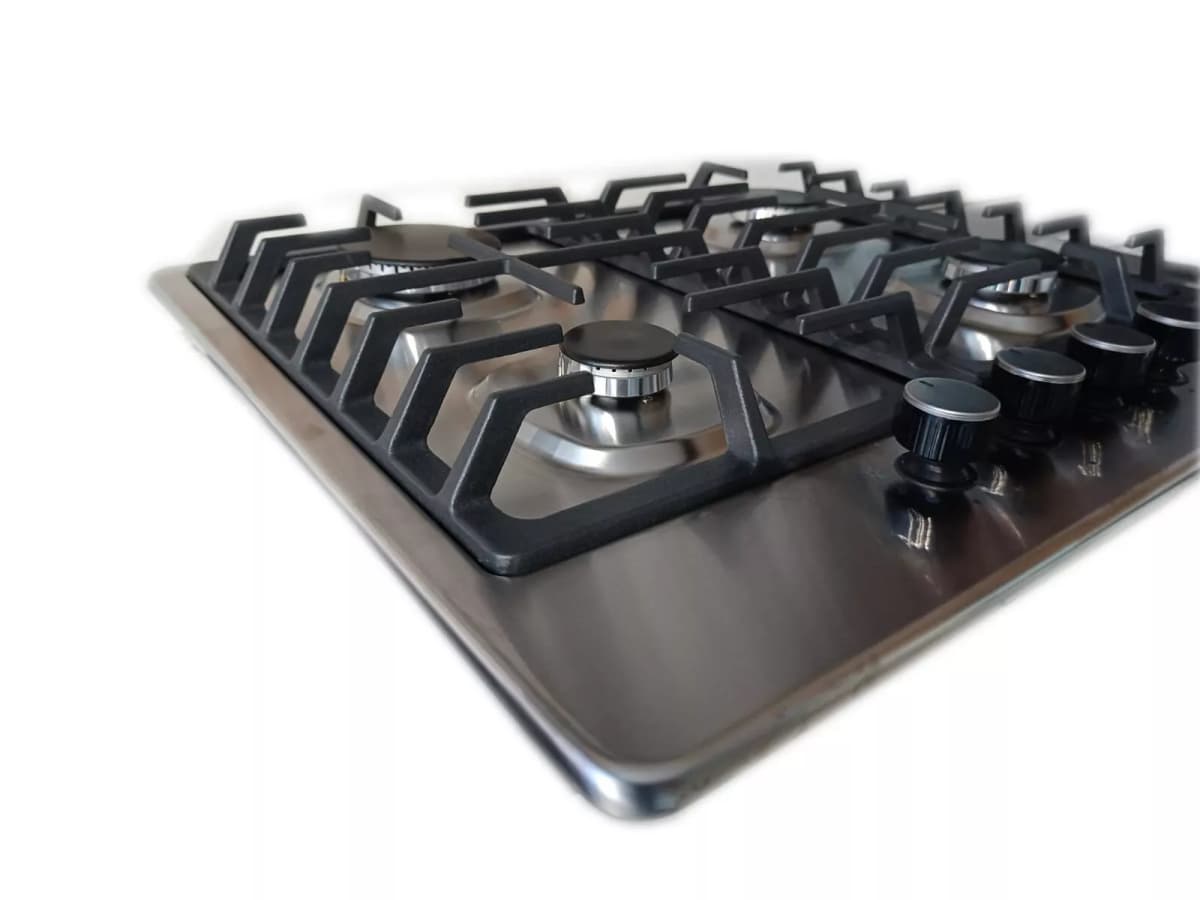 Piano cottura LAREL da Incasso a Gas 4 fuochi 60cm Inox/ghisa L848G - 3