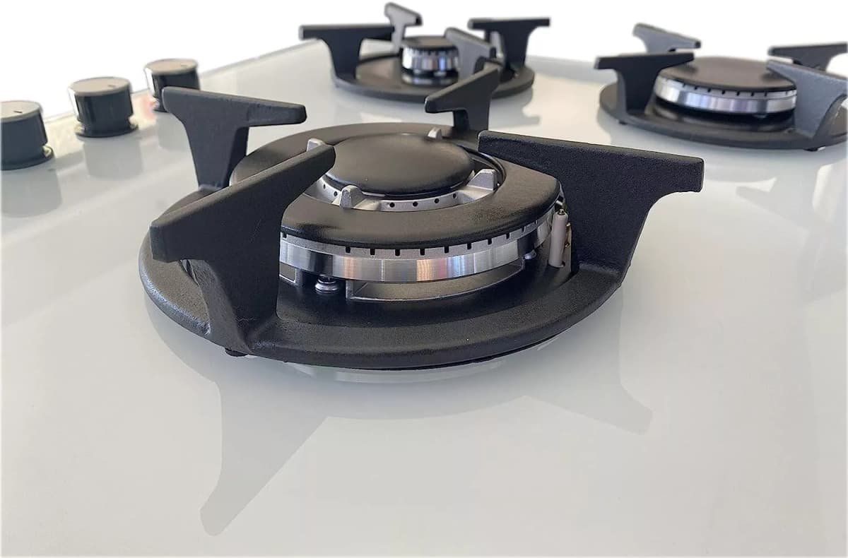 Piano cottura LAREL Incasso 5 fuochi 90cm Vetro/bianco L958GB - 3