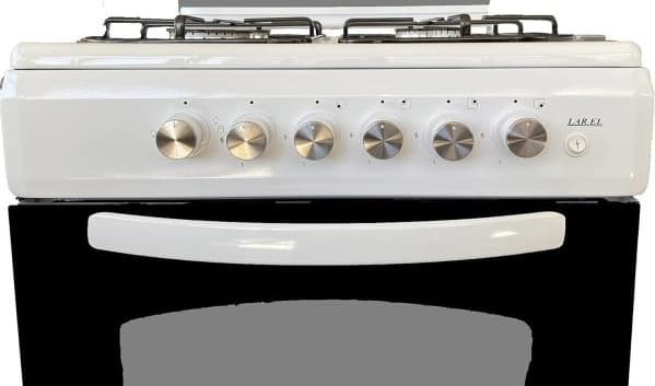 Cucina LAREL 4 Fuochi 50×50 Forno gas + grill Bianco L5005B - 3