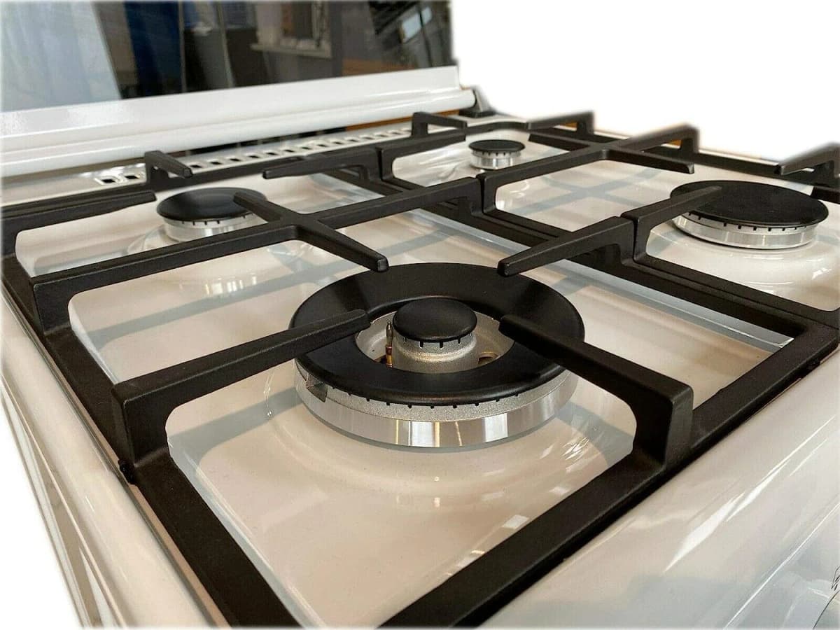 Cucina LAREL 4 fuochi a gas 60×60 Forno Elettrico Ventilato Bianco L60EB - 3