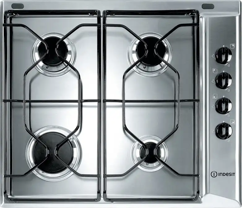 Piano Cottura INDESIT a Gas 60 cm Colore Inox PAA 642 IX/I WE1