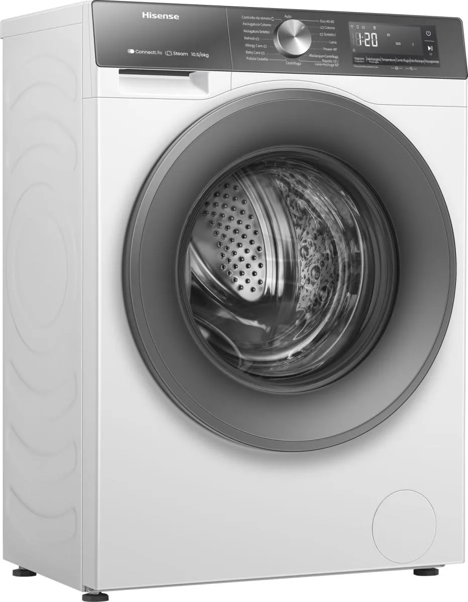 Lavasciuga HISENSE Lav.10,5 KG Asc. 6 KG Classe D 1400 giri WD3S1043BW7 - 2