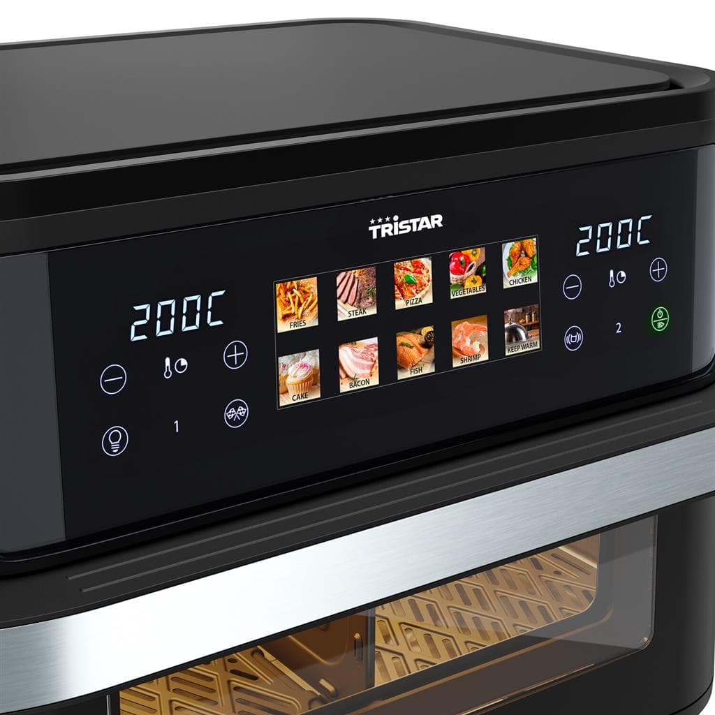 Friggitrice TRISTAR Dualzone Flex 10 Lt 2800 W Nero FR-9078 - 4