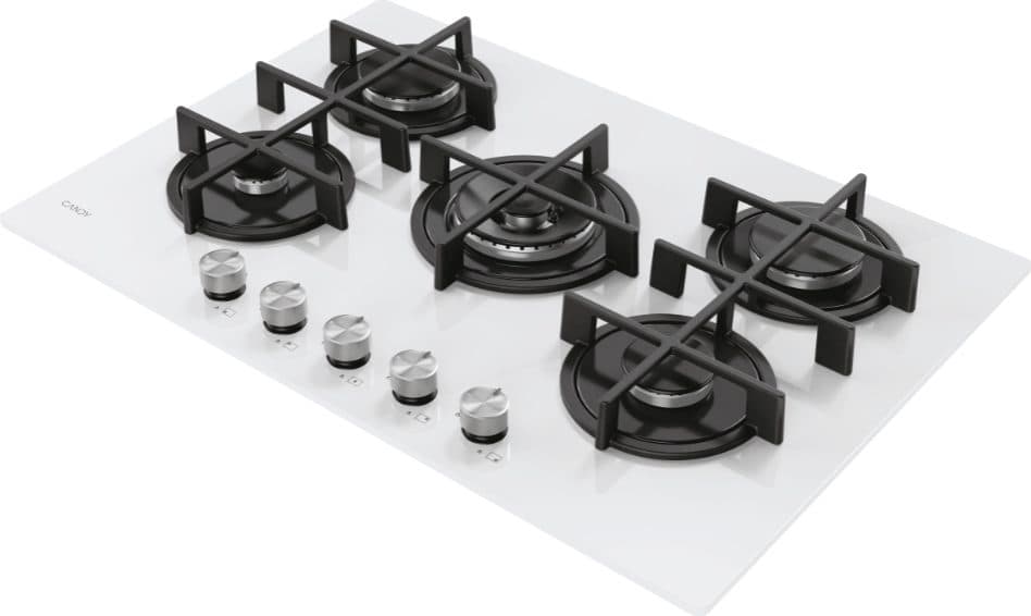 Piano Cottura CANDY a Gas 75 cm Colore Vetro/bianco CVG74WTW - 3