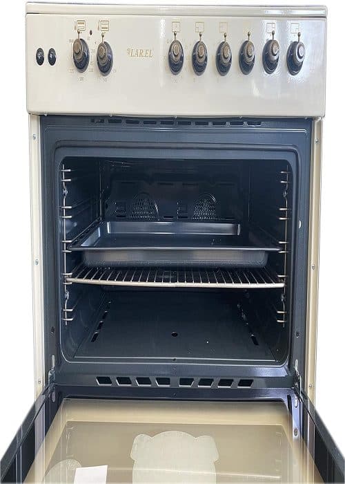 Cucina LAREL 5 Fuochi a Gas Tutto Forno elettrico 90x60cm Beige L90ER - 4