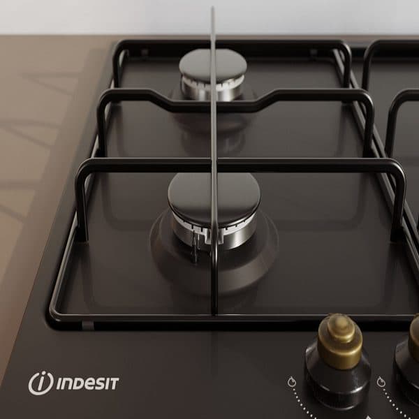 Piano Cottura INDESIT a Gas 60 cm Colore Antracite TH 642/I AN - 2