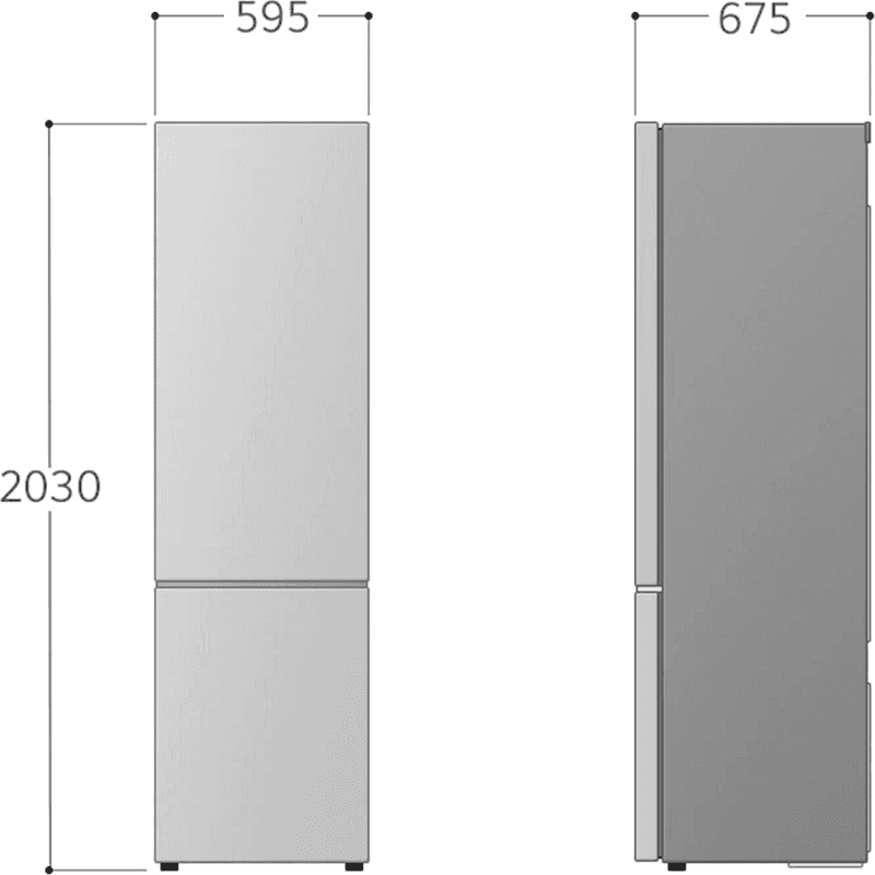 Frigorifero LG Combinato No Frost Classe C 387 Lt Inox GBV22NCCPY - 3