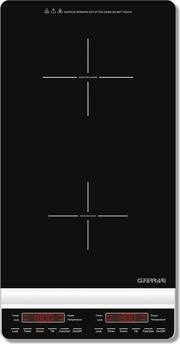 Piastra elettrica doppia G3 FERRARI ad Induzione 3100 W G10139 - 2