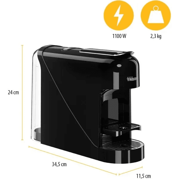 Macchina da Caffè TRISTAR 0.8 Lt 1400W Nero CM2302 - 2