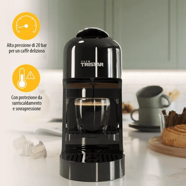 Macchina da Caffè TRISTAR 0.8 Lt 1400W Nero CM2302 - 4