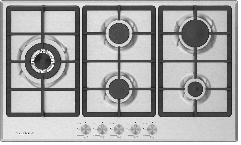 Piano Cottura SCHAUB LORENZ a Gas 5 Fuochi Gas 90 cm Inox SSPC905XFG